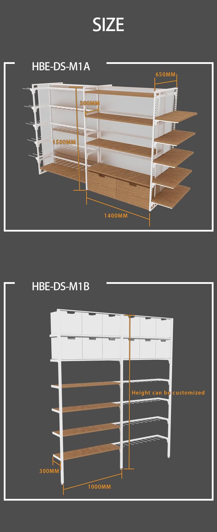 Department Store Cabinet Showcase Miniso Style Wooden Ladder Display Shelf