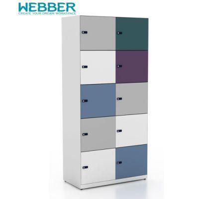 Combined Type Metal Webber Cartons Double Door Steel Lockers Wardrobe