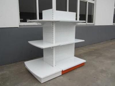 Supermarket Double Shelf with End Shelf