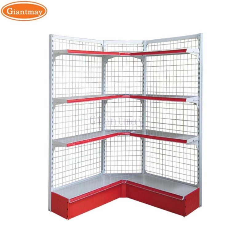 Giantmay Wholesale Gondola Shelves Hardware Store Black Steel Shelves Retail