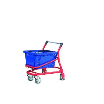 Metal Supermarket Basket Holder Children Shopping Trolley