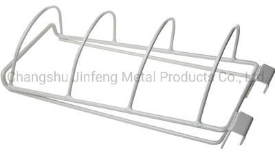 Supermarket Display Shelve Accessories Hanging Slat Wall Mount Display Circle Hook for Dish