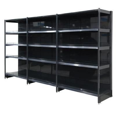 Single Sided Flat Back Panel Display Shelf with Cover