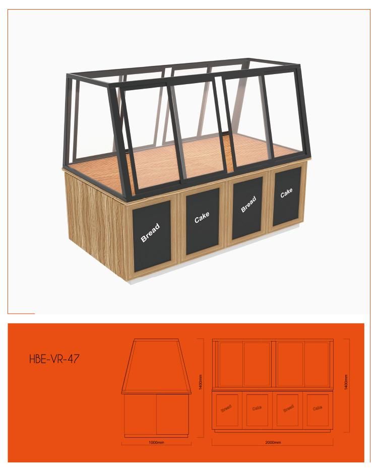 Customized Floor Standing or Table Top Counter Cake Cooler Showcase/Bakery Display Cabinet