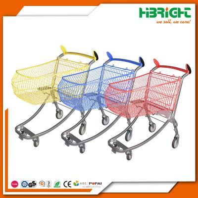 Powder Coating Supermarket Shopping Trolley