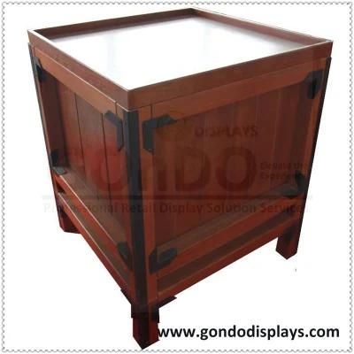 31&quot; Wooden Supermarket Fresh Produce Display Fruit Stand Rack Vegetable Cabinet