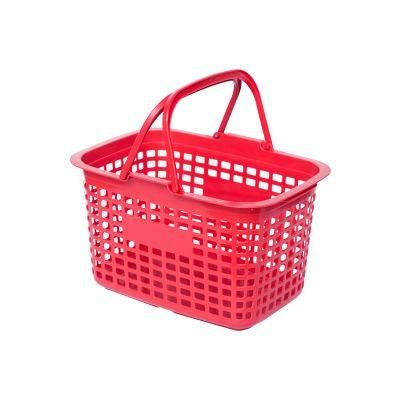 Cheaper Plastic Supermarket Basket Japanese Hole Portable Hand Shopping Basket