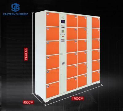 24 Doors Supermarket Gym Public Place Safe Steel Locker