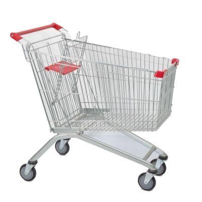 Supermarket Metal Shopping Trolley High Quality 60-240L Shopping Cart