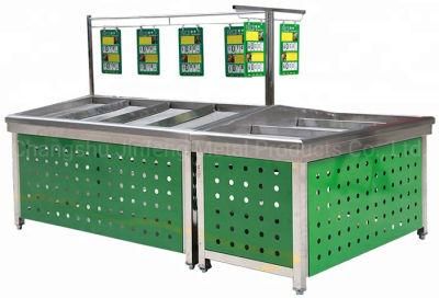 Supermarket Vegetable and Fruit Display Shelves for Retail Stores