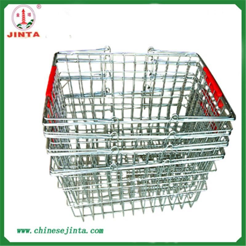 Factory Direct Zinc Plated Wire Shopping Basket (JT-G27)