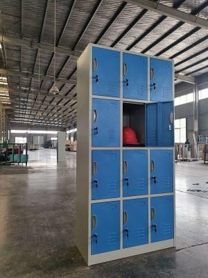 OEM Gym Office 12 Door Staff Clothing Shoe Steel Cabinet Locker