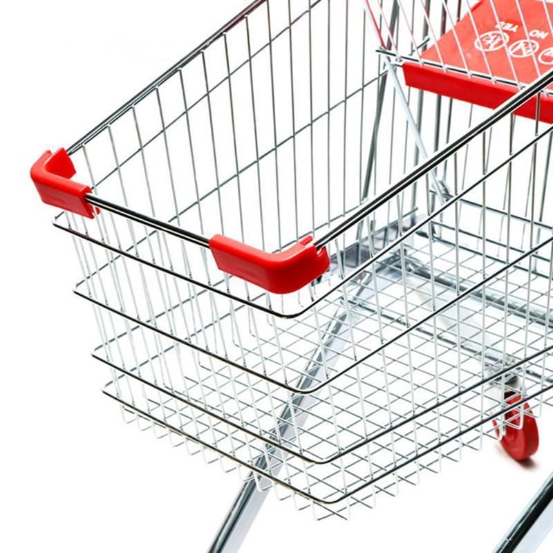 High Quality Supermarket Grocery Shopping Cart Trolley 4 Wheel