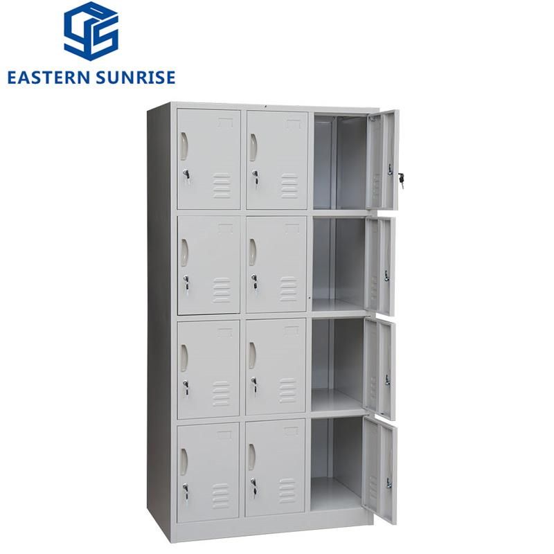 12 Doors Metal Steel Clothes Locker for Military School