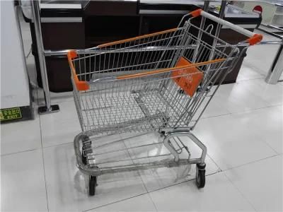 American Style Metal Grocery Shopping Trolley Carts