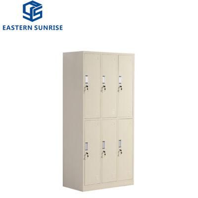 Modern Design Factory Direct Sale Steel Stainless 6 Door Locker