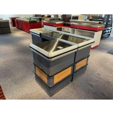 Supermarket Grocery Retail Shop Convenience Store Design Wooden Register Display Table Desk Cash Cashier Checkout Counter