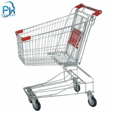 New Design 100L Steel Supermarket Shopping Cart Trolley