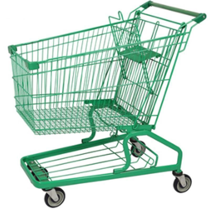 Supermarket Cargo Hand Trolley Heavy Duty Steel Cart Trolley