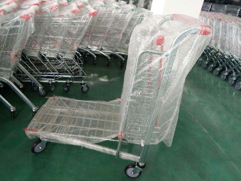 Zinc Plated Metallic Heavy Duty Warehouse Order Shopping Picking Trolley