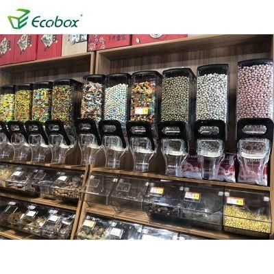 Hot Selling Plastic Coffee Beans Gravity Bin Candy Nuts Dry Food Dispenser Bulk Food Dispenser Cereal Dispenser for Supermarket