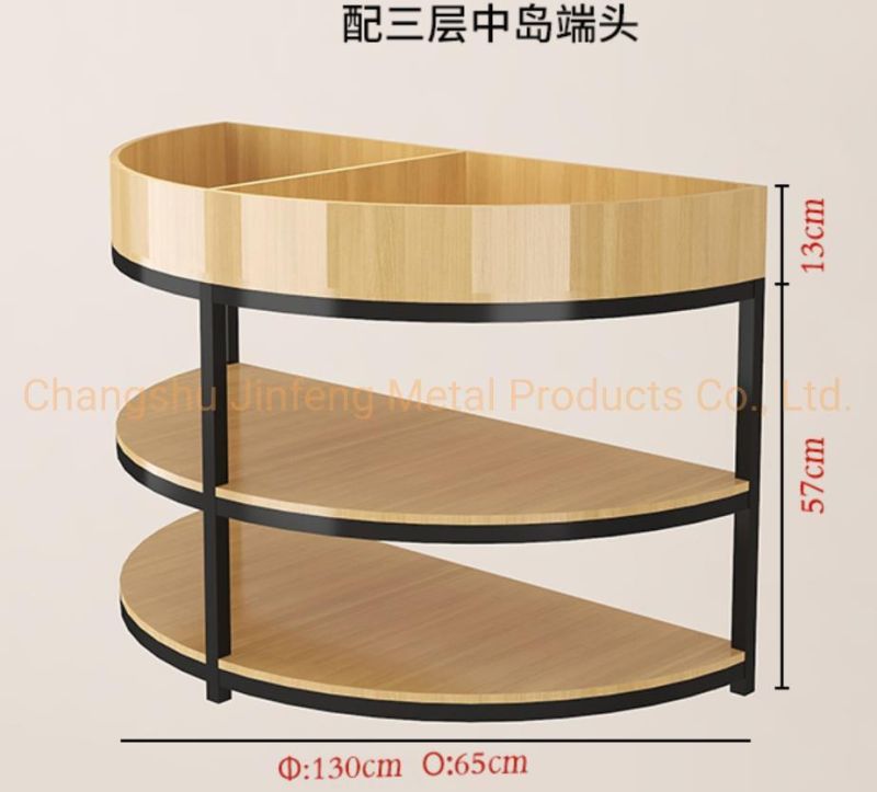 Supermarket Snack Store Equipment Three Layer Display Shelving for Bulk Food