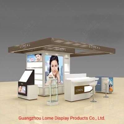 Customize Perfume Shop Cabinet Cosmetic Design Skincare Display Makeup Showcase