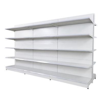 Metallic Heavy Duty Style Supermarket Display Stand and Double-Sided Feature Shoe Rack