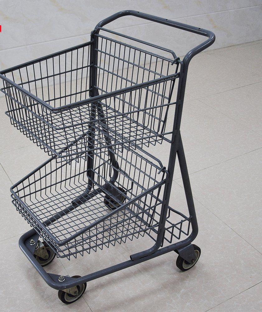 Supermarket Shopping Cart Trolley Display About Supermarket Shelves in Store Trolley for Shopping