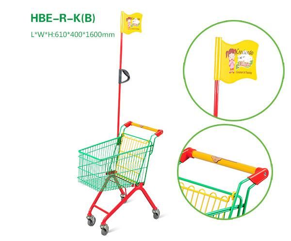 Metal Children Push Cart Supermarket Kids Shopping Trolley