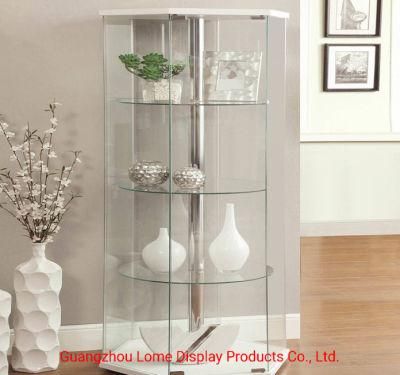 Showcase Exhibition Counter Interior Design Perfume Shop Metal Glass Jewelry Display Case