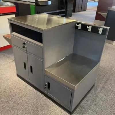 Non-Electrical Design Supermarket Cashier Checkout Counter for Mini Store