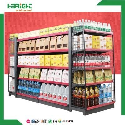 Double Side Metal Retail Stores Display Shelves