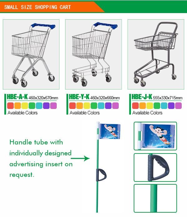 Metal Children Push Cart Supermarket Kids Shopping Trolley