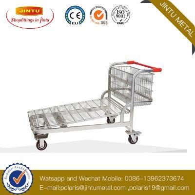 Supermarket Heavy Duty Transporter Warehouse Platform Trolley