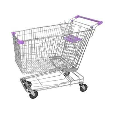 Wholesale 150L Convenience Store Shopping Cart with Anti-Theft