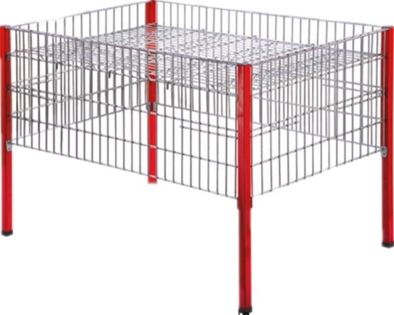 Manufacture Supermarket Equipment, Wire Mesh Chrome Floding Promotion Table Desk