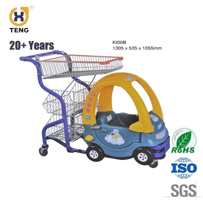 Kids Toy Retail Shopping Cart Supermarket Shopping Trolley for Child