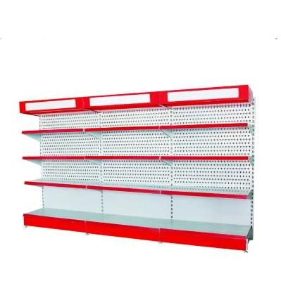 Single Side Shelf Supermarket Shelving Store Metal Racks Gondolas for Display