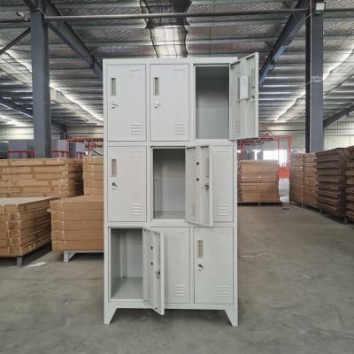 9 Door Metal Steel Safety Storage Cabinet Locker