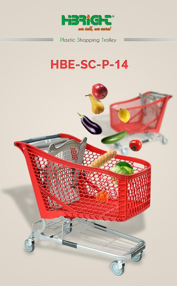 Plastic Shopping Trolley for Supermarket