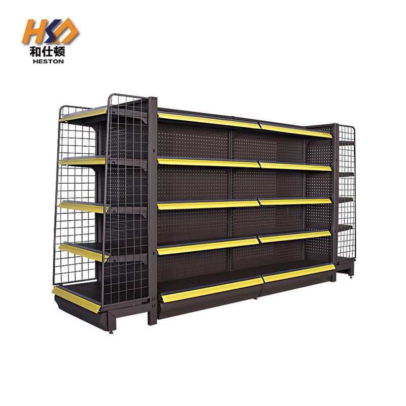 Simple and Graceful Supermarket Metal Shelf Store Retail Racks Easy to Install Gondolas