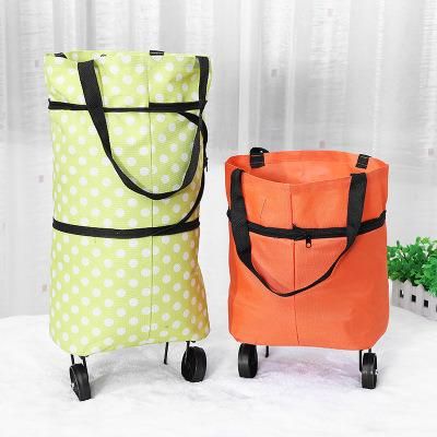 Easy Portable Foldable Folding Shopping Trolley Bag for Grocery Market