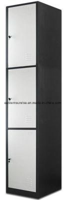 Steel Metal Iron 3 Tier Door Wardrobe Locker