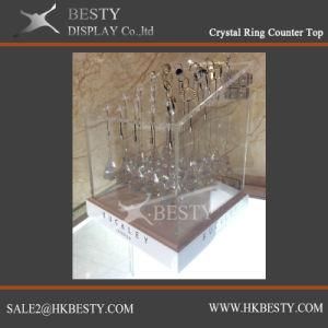 Crystal Ring Display Counter Top with Acrylic