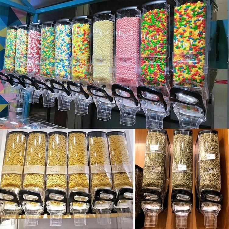 Wholesale Transparent Candy Dispenser Gravity Bin Bulk Food Dispenser