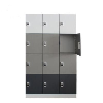 2020 New Style Automatic 12 Door Grey Waterproof Sports Center HPL Locker