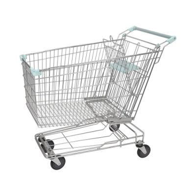 Popular 180L Convenience Store Shopping Trolley with 5inch Wheels
