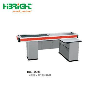 Store and Shop Cashier Counter with Conveyor Belt