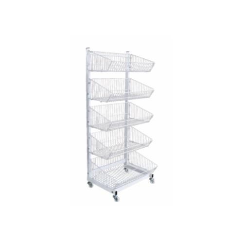 Simple Single Side Wire Basket Detachable Display Rack